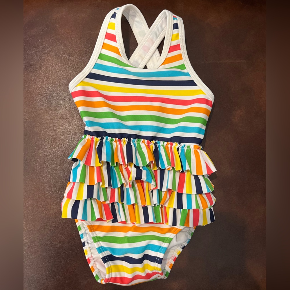 Hanna Andersson Ruffle one-piece swimsuit